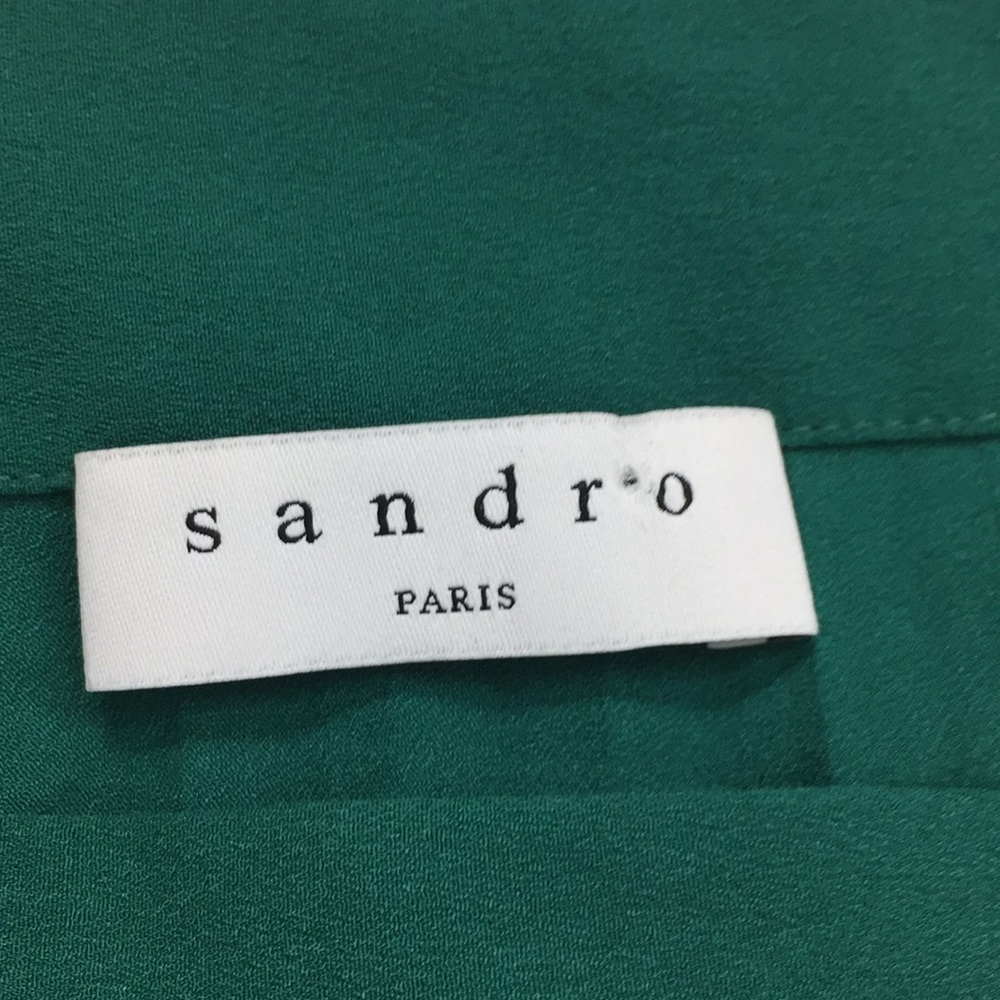 SOLD NWT Sandro Corie asymmetric pleated wrap skirt - Picture 5 of 10